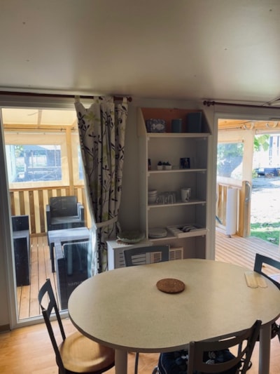 H 07 Mobilhome with air conditioning - 2 bedrooms - Large terrace
