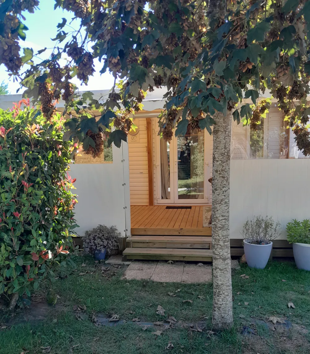 Huuraccommodatie(s) - Mobil Home Aire Condicionat 2 Woningen Groot Terras - Camping Les Catalpas