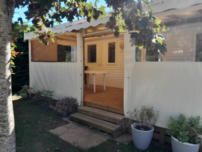 H09 MOBIL HOME with air conditioning - 2 bedrooms - large terrace