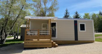Mietunterkunft - Mobilheim Lodge Framboise - Camping Porte des Vosges