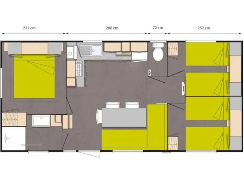 Mobil-Home O'hara 834 - 3 Chambres