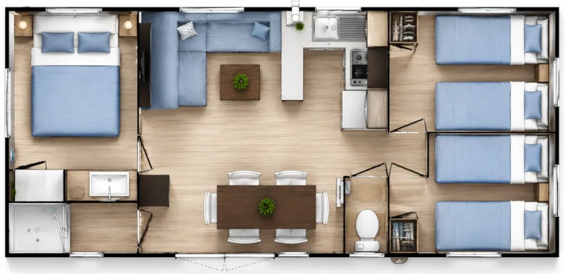 Mobil-Home O'hara 834 - 3 Chambres