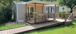 Huuraccommodatie(s) - Starcaravan 2 Slaapkamers N°61 - Voor Mindervaliden - Camping LE PYRENEEN