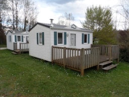 Location - Petit Mobil-Home 2 Chambres - Terrasse En Bois Non Couverte - 20M² (R14 -R15 - R21 + 038) - Camping Le Repaire