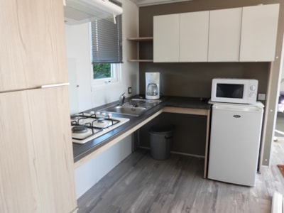 Mobil Home confort - PMR (adapted for people with reduced mobility)- 2 bedrooms with terrace — 2