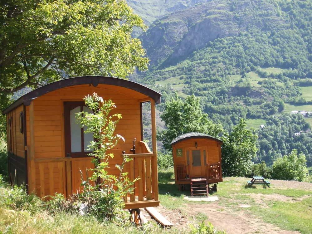 Huuraccommodatie(s) - Pipowagen Gentiane 12 M² - Camping Les Tilleuls