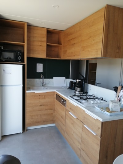 Mobil-home Luxe - 40 m² - 3 bedrooms- 2 toilets / 2 bathrooms - Air conditioning / Dishwasher