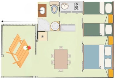 Chalet 2 bedrooms