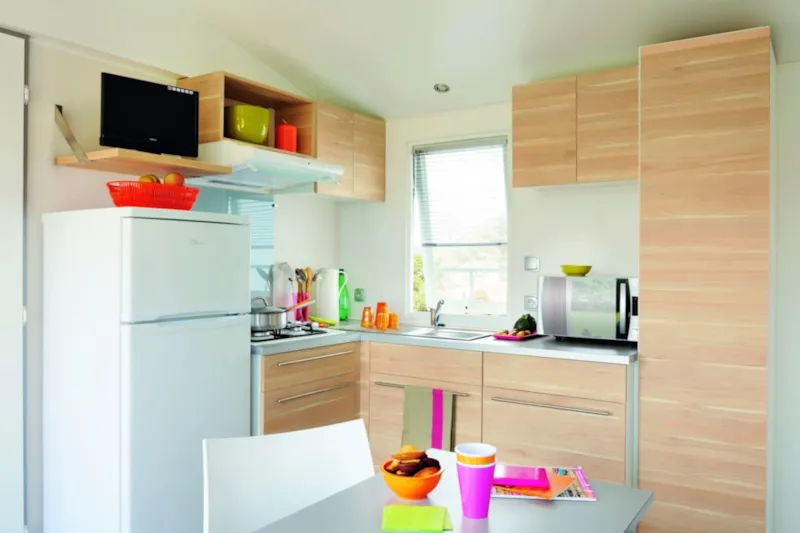 Mobil-Home Confort 32M² 3 Chambres + Terrasse Semi-Couverte (Coté Terre)