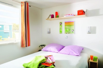 Mobil-home Confort 26m² 2 bedrooms + Half-covered terrace PRM (beach side)