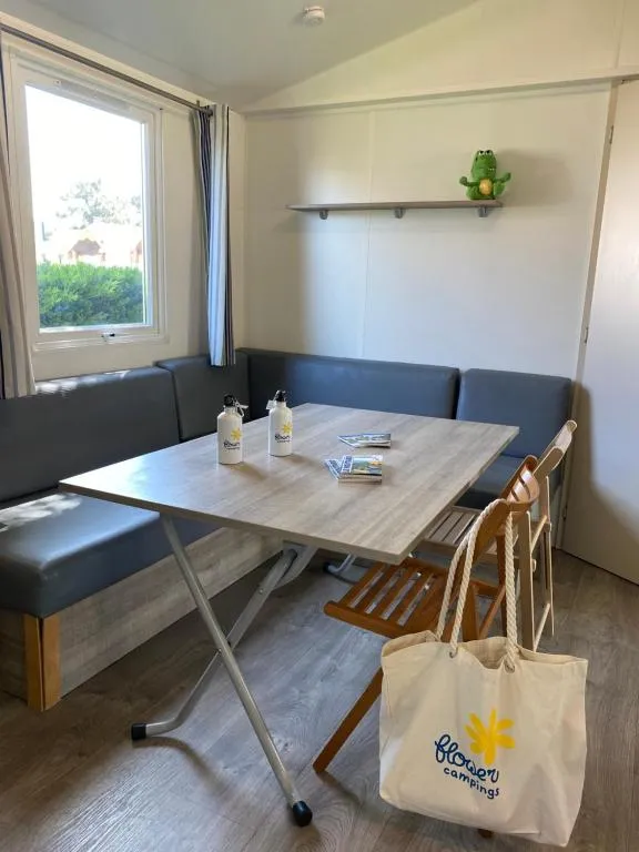 Mobil-Home Premium 32M² 3 Chambres + Terrasse Semi-Couverte + Clim  (Coté Plage)