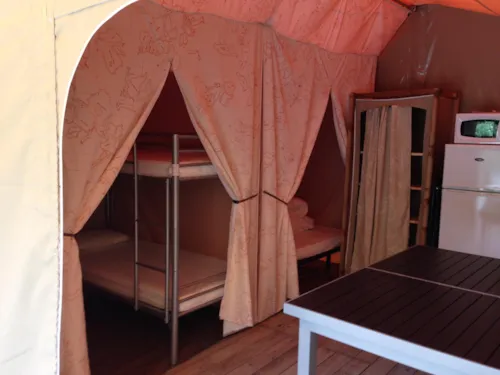 Mietunterkunft - Zeltbungalow Kanada (2 Schlafzimmer) - image n°5 - Camping Qualité l'Eden de la Vanoise