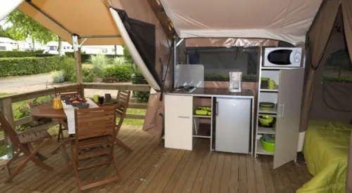 Accommodation - Bungalow Victoria (2 Bedrooms) - image n°4 - Camping Qualité l'Eden de la Vanoise