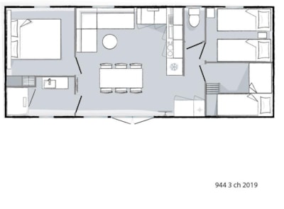 Bungalow premium bio-habitat 35m² (3 bedrooms)