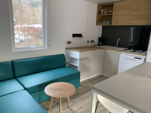 Mietunterkunft - Bungalow Premium Bio-Habitat 35M² (3 Schlafzimmer) - image n°5 - Camping Qualité l'Eden de la Vanoise