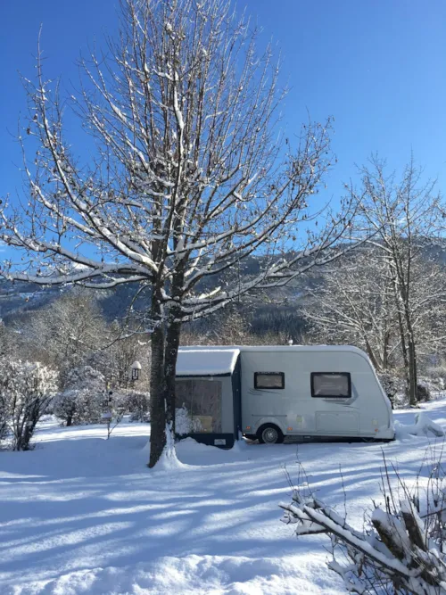 Kampeerplaats(en) - Grote Staanplaats 100-120M², 10A Elektriciteit (1 Tent-Caravan-Camping-Auto / 1 Auto / 10A Stroomvoorziening) - image n°1 - Camping Qualité l'Eden de la Vanoise