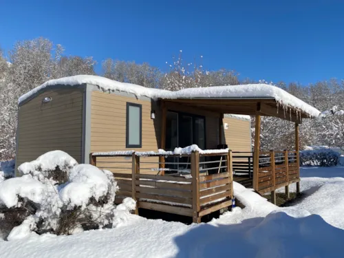 Mietunterkunft - Bungalow Premium Bio-Habitat 35M² (3 Schlafzimmer) - image n°7 - Camping Qualité l'Eden de la Vanoise