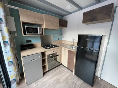 Mietunterkunft - Premium Chalet 40M² (3 Schlafzimmer, 2 Bäder) - image n°5 - Camping Qualité l'Eden de la Vanoise