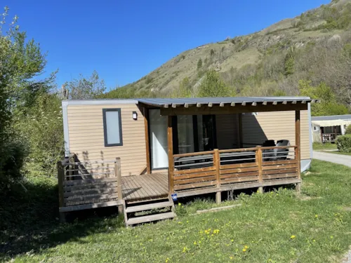 Mietunterkunft - Bungalow Premium Bio-Habitat 35M² (3 Schlafzimmer) - image n°3 - Camping Qualité l'Eden de la Vanoise