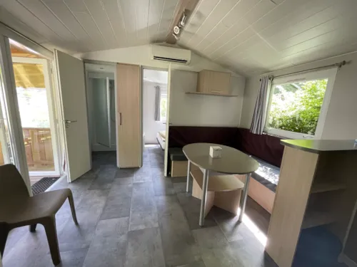 Accommodation - Bungalow Evolution 33M² (3 Bedrooms) - image n°6 - Camping Qualité l'Eden de la Vanoise
