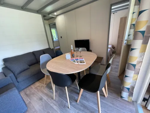 Mietunterkunft - Premium Chalet 40M² (3 Schlafzimmer, 2 Bäder) - image n°7 - Camping Qualité l'Eden de la Vanoise