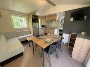 Locatif - Bungalow premium 33m² (2 chambres, maximum 4 personnes) - Camping Qualité l'Eden de la Vanoise