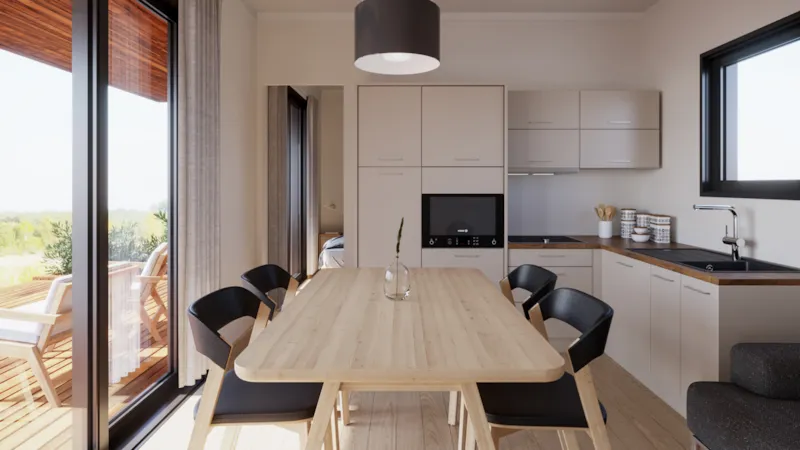 Lodge Serenity 33,9 M² - 2 Chambres + 2 Sdb + Terrasse + Tv