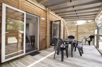 Accommodation - Mobil-Home Nest29 30.8 M² - 2 Bedrooms + Covered Terrace + Tv - Le Florenville – Camping