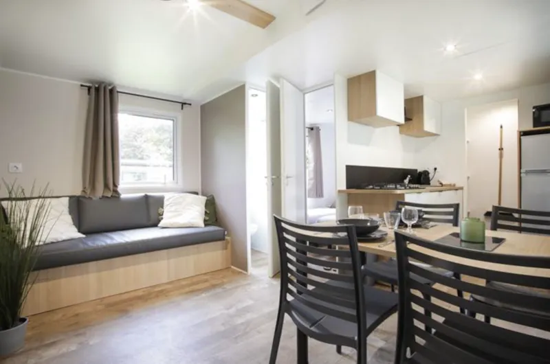 Mobil-Home Nest29  30,8 M²- 2 Chambres + Terrasse Couverte + Tv