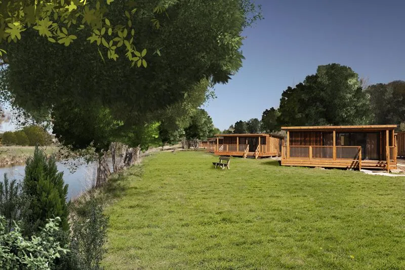 Location - Chalet Portland 35 M² - 3 Chambres + Terrasse Couverte + Tv - Le Florenville – Camping