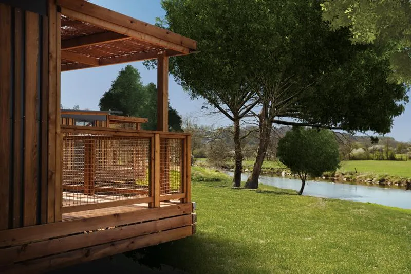 Chalet Portland 35 M² - 3 Chambres + Terrasse Couverte + Tv