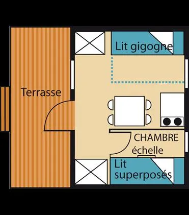 Bungalow Isabelle (Sans Sanitaires)