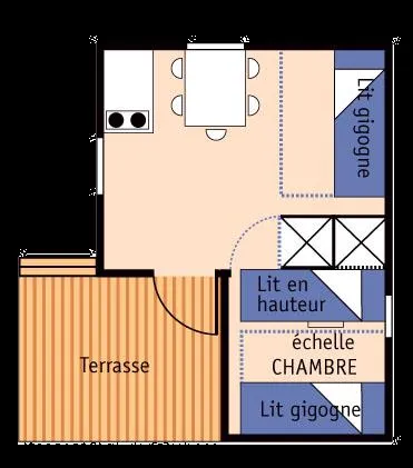 Bungalow Olga (Sans Sanitaires) 5 Personnes