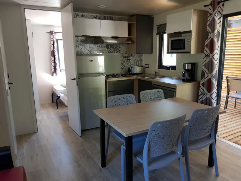 Mobil-Home Acacia 2 35M² - 2 Chambres  2 Salles De Bain Avec Climatisation Et Télévision