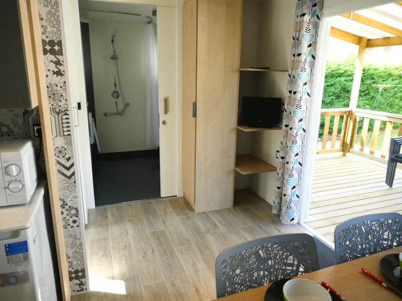 Mobil-Home Pmr - 2 Chambres Avec Climatisation Et Télévision
