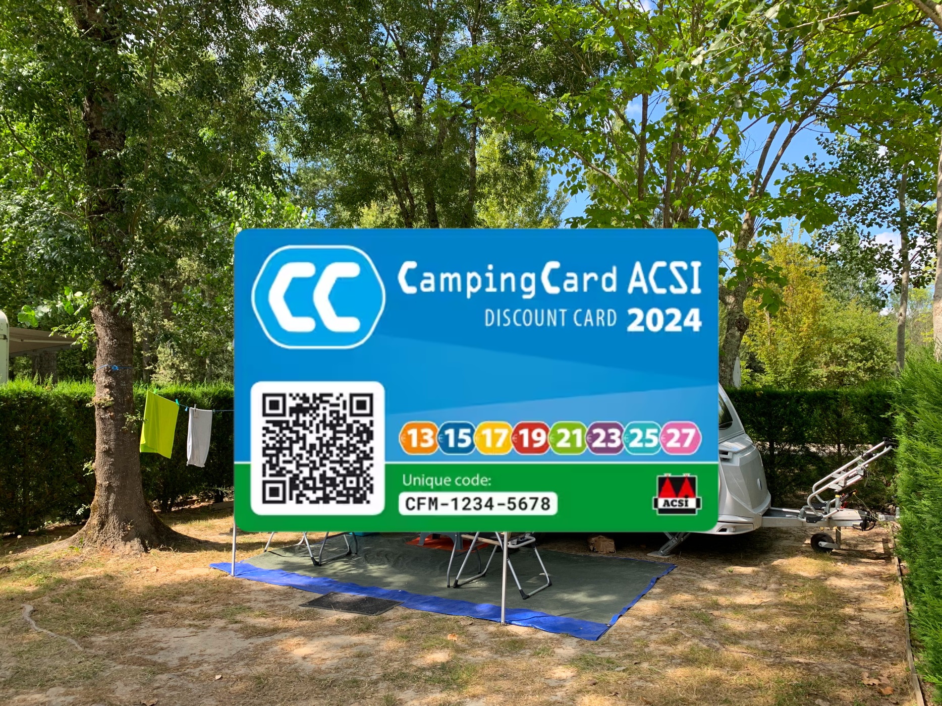 Campingcard Acsi-Pakket - Op Vertoon Van De Kortingskaart 2024