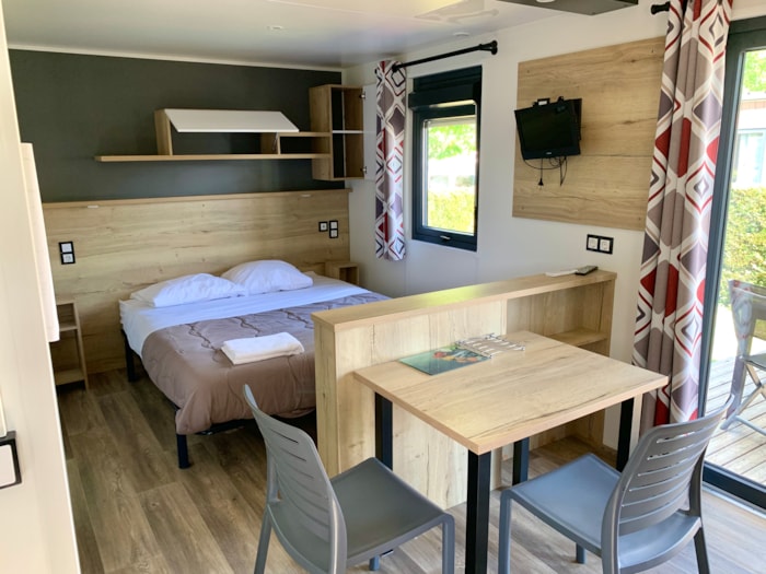 Mobil-Home Acacia 20M² - 1 Pièce Avec Climatisation Et Télévision