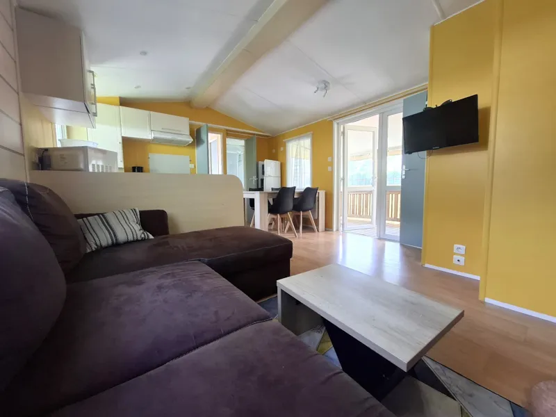Mobil-Home Tournesol – 2 Chambres Avec Climatisation Et Télévision – Zone Calme