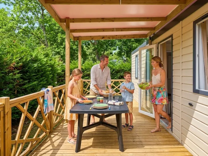 Mobil-Home Modulo - 2 Chambres Avec Climatisation Et Télévision