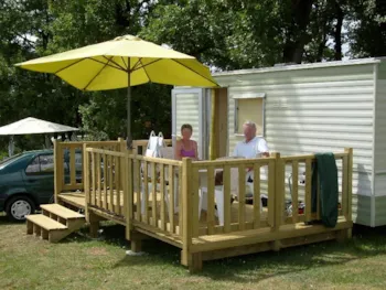 Accommodation - Abi Mobile Home Without Bathroom 2 Bedrooms 4 People With Terrace - Camping LES CHENES CLAIRS