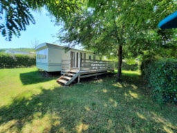 Accommodation - Mobile Home Comfortable (8M X 4M) With Terrace. - Camping LES CHENES CLAIRS