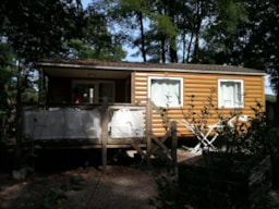 Location - Loggia Plancha 5P Maxi En Long Séjour (+ De 5 Nuits) - Camping LES CHALETS SUR LA DORDOGNE