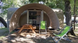 Location - Coco Sweet 2 Chambres - Camping LES CHALETS SUR LA DORDOGNE