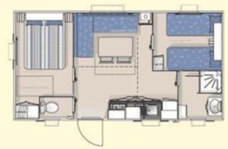 Alojamiento - Mobilhome 30M² (2 Habitaciones) - Camping Les Ulèzes