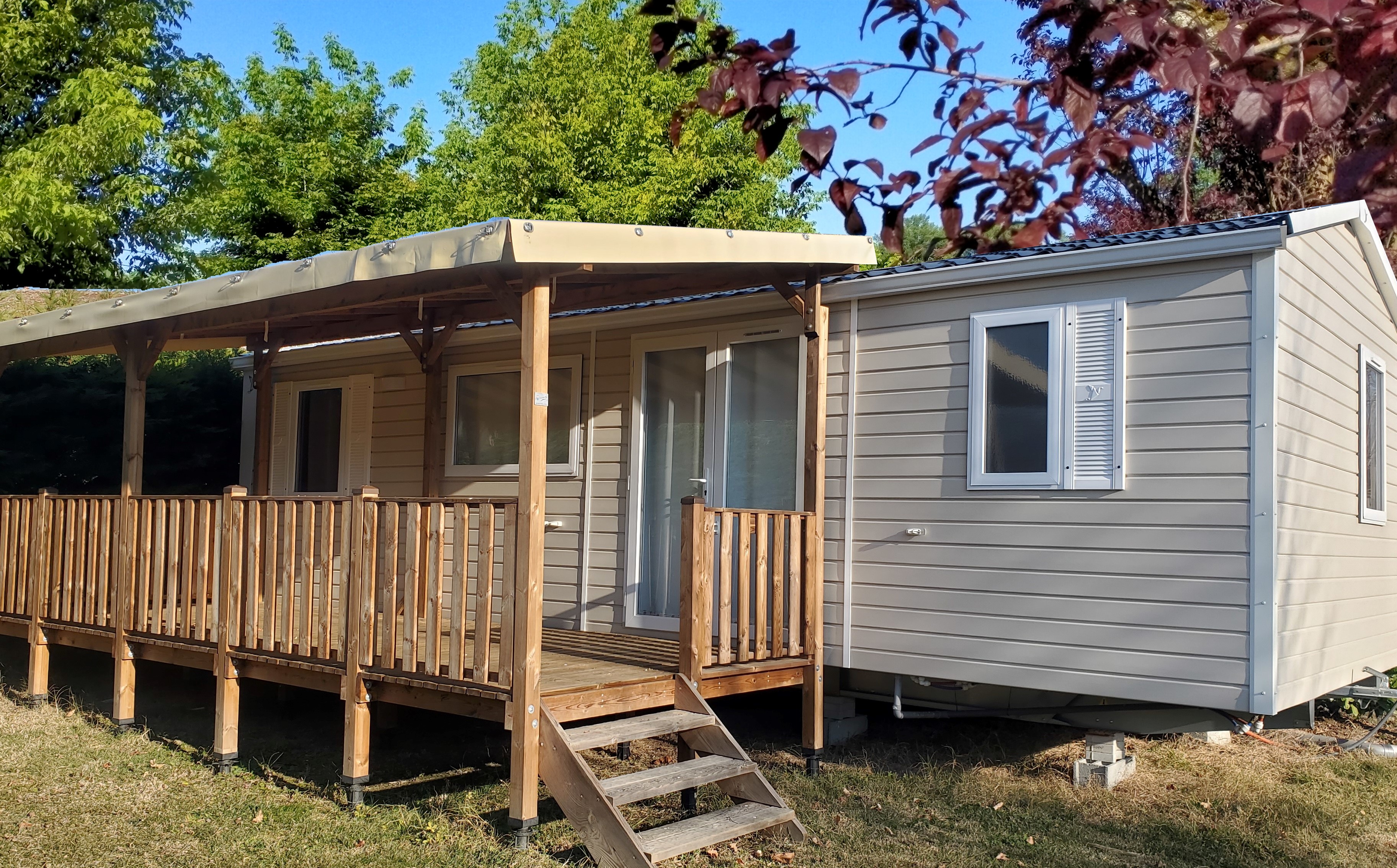 Location - Mobilhome  Premium 3 Chambres - Camping Les Ulèzes
