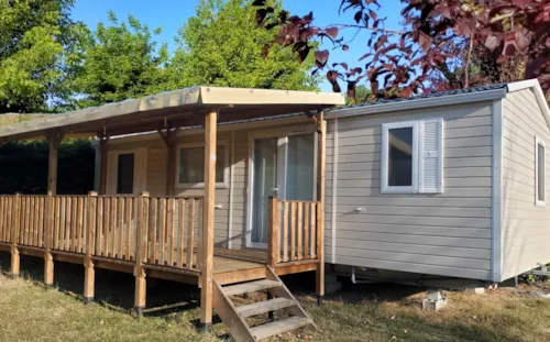 Huuraccommodatie(s) - Stacaravan 35 M² - 3 Slaapkamers - Airconditioning + Vaatwasser - - image n°1 - Camping Les Ulèzes