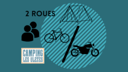 Emplacement - Forfait 2 Roues : Emplacement + Tente. (Électricité En  Supplément) - Camping Les Ulèzes