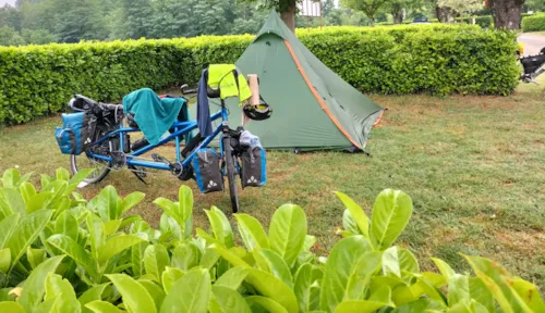 Stellplatz - Fahrradetappe - 20 M² (Zzgl. Strom) - image n°1 - Camping Les Ulèzes