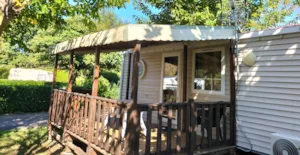 Locatif - Mobil-home  30m² - 2 chambres - climatisé - - Camping Les Ulèzes