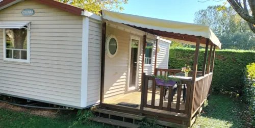 Huuraccommodatie(s) - Stacaravan 30M² - 2 Kamers - Airconditioning - image n°4 - Camping Les Ulèzes